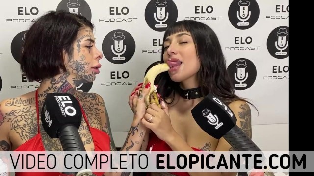 GLORIA NAHIR Y PAO DULZURA COMEN LA BANANA CON CREMA EN EL CUARTO PICANTE