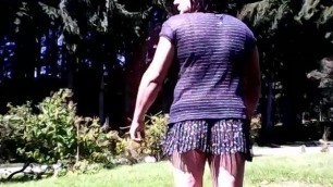 lilian77 mini skirt and front of my house 03
