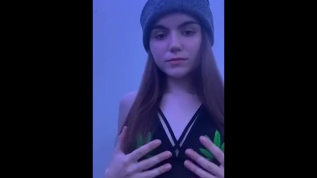 19 Yr old Stoner Girl Sexy Tit Drop