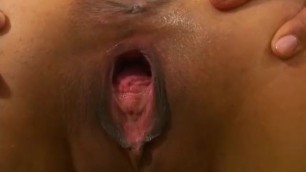 Petite Asian Gapes her Pussy WithÂ all Big Dildos