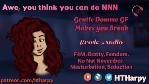 Gentle Domme Girlfriend Teases and Seduces you into Breaking - no Nut November Challenge